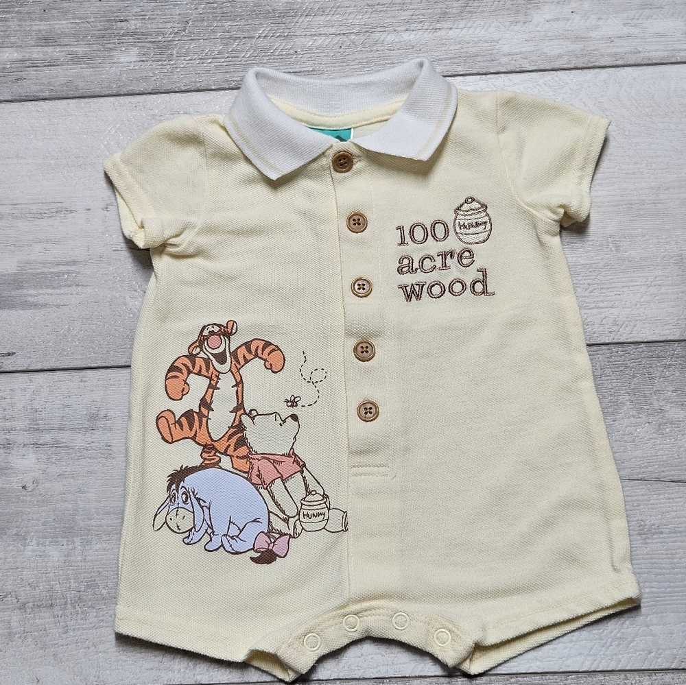 Disney Baby Romper Tigger and Eeyore Print Size 0-3 Months One Piece